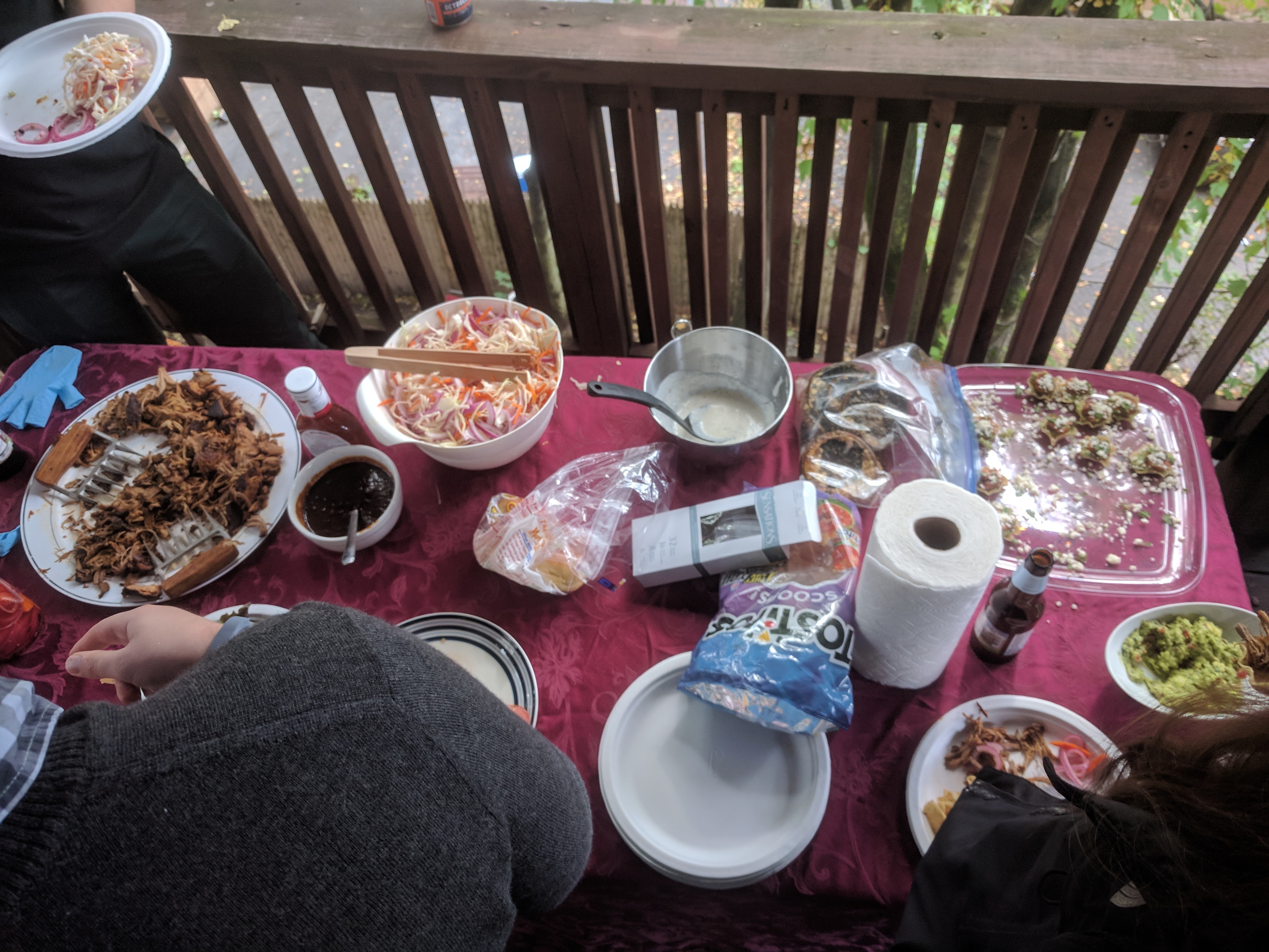 food on the table